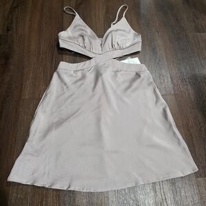 Elegant Cream Mini Dress